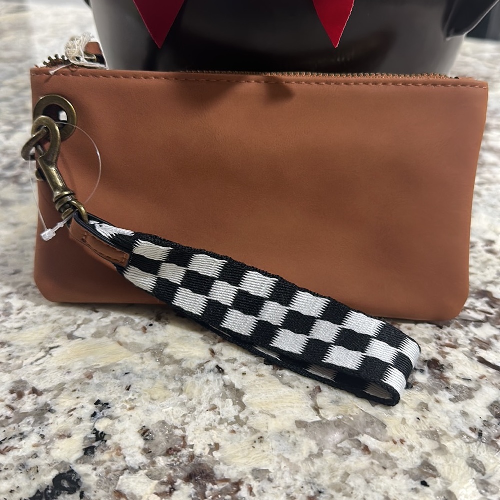 Universal Thread Goods Co. Small Brown Zip Wristl… - image 2